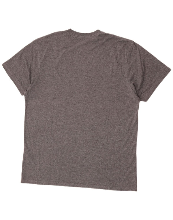 Vans Mens Custom Fit Graphic T-Shirt Top XL Grey Flecked Cotton