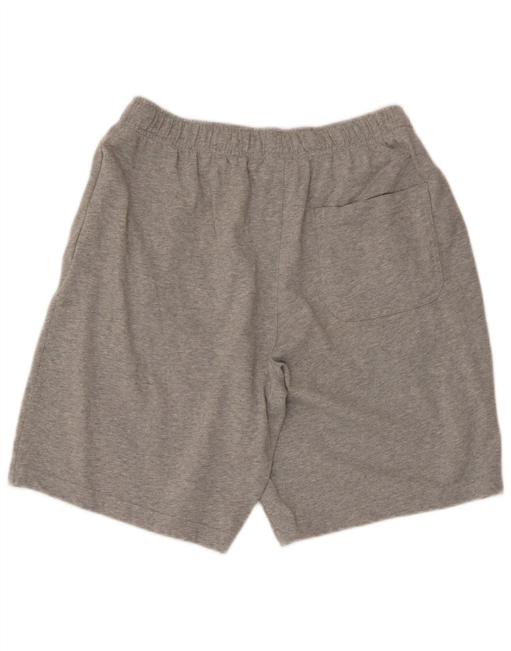 Shorts esportivos masculinos Nike médio cinza manchado de algodão