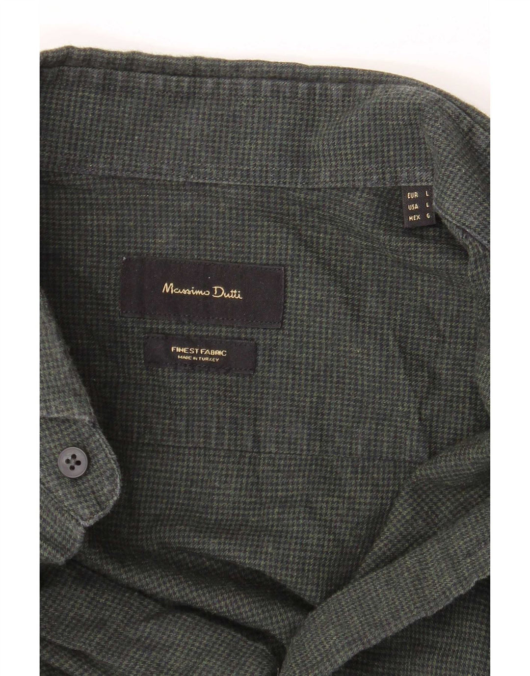 Camisa masculina Massimo Dutti grande verde