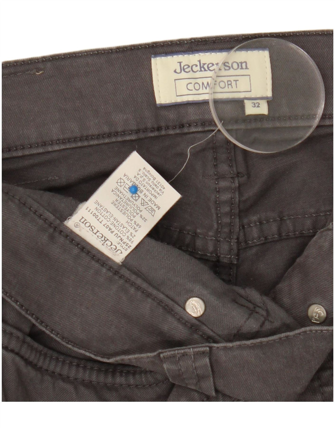 Jeckerson Jeans Slim Feminino W32 L31 Algodão Cinza