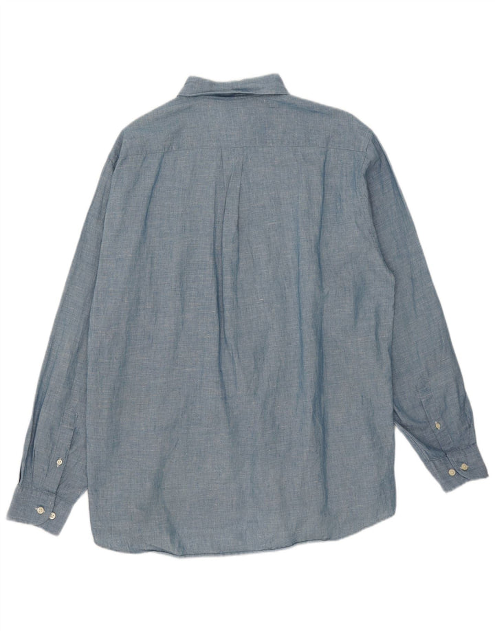 Camisa masculina Peter Hadley XL azul