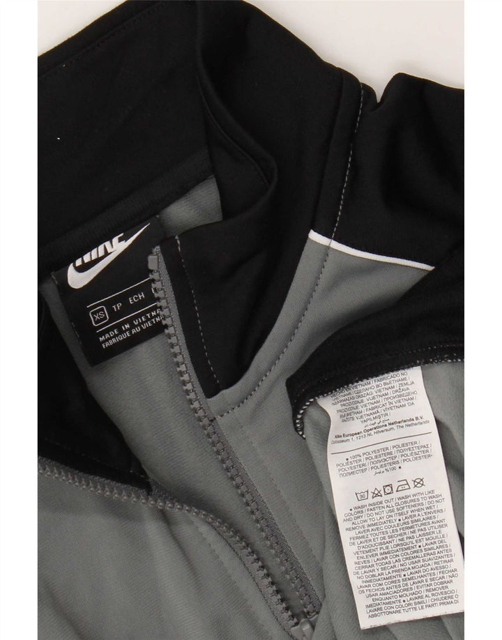 Nike Mens Tracksuit Top Jacket XS Cinza Colourblock Poliéster