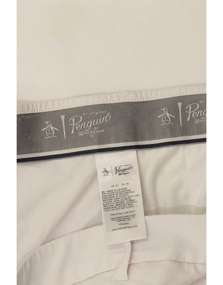 Penguin Masculino Regular Chino Shorts W40 XL Bege Nylon