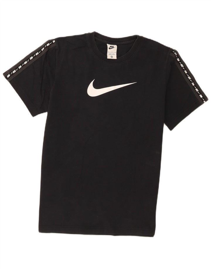 Camiseta Nike masculina gráfica Top médio algodão preto