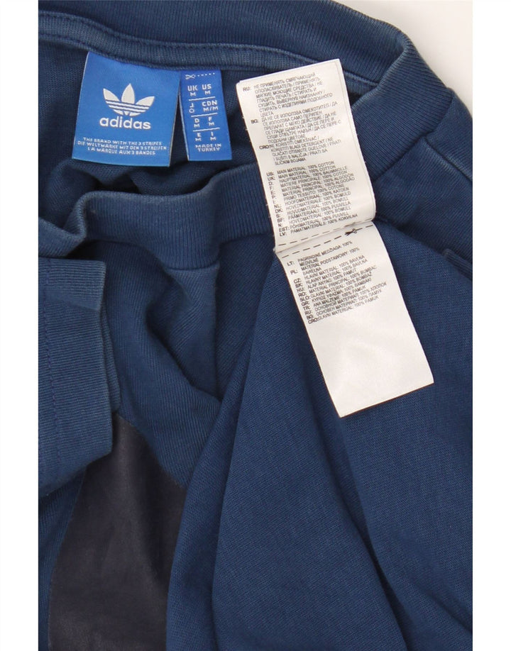 Adidas Camiseta Masculina Graphic Top Médio Algodão Azul Marinho
