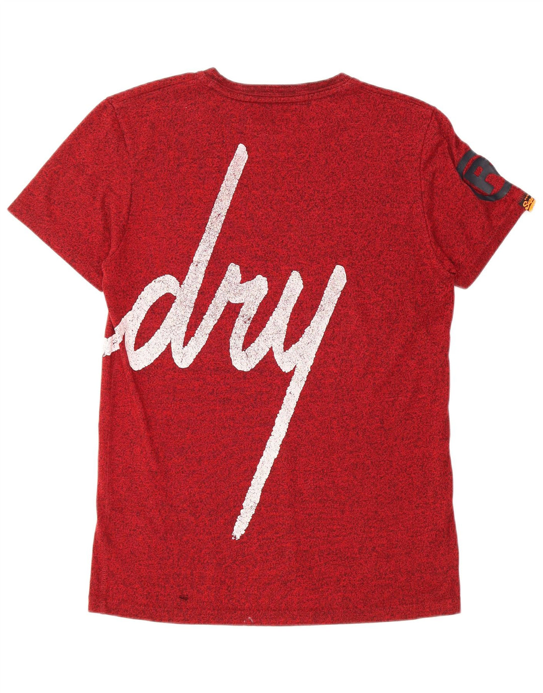 Camiseta masculina gráfica SUPERDRY Top médio algodão vermelho