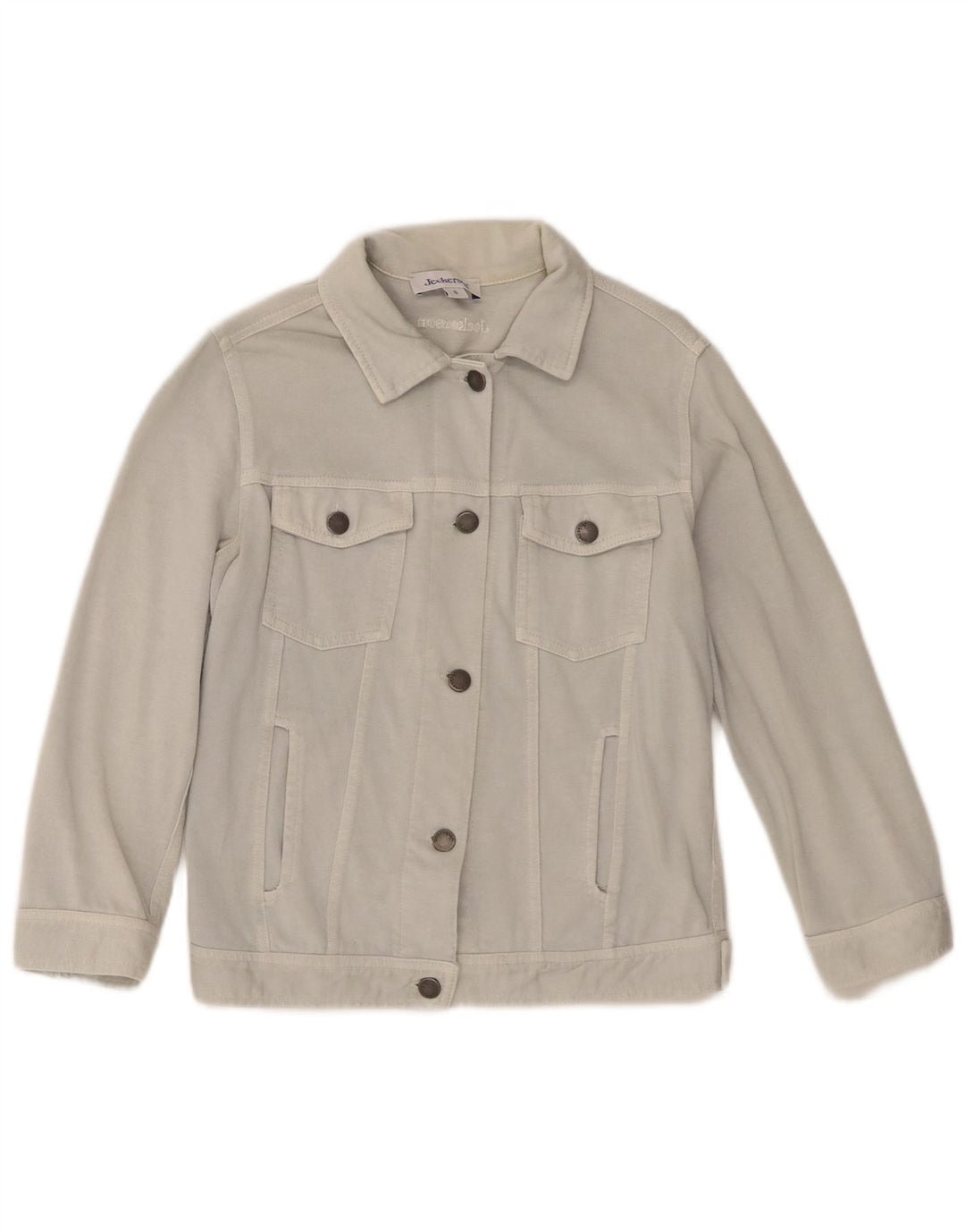 Jaqueta bomber feminina Jeckerson UK 10 algodão azul pequeno