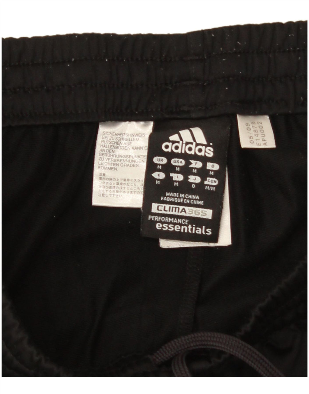 Calça Adidas Mens Clima 365 Treino Médio Preto Poliéster