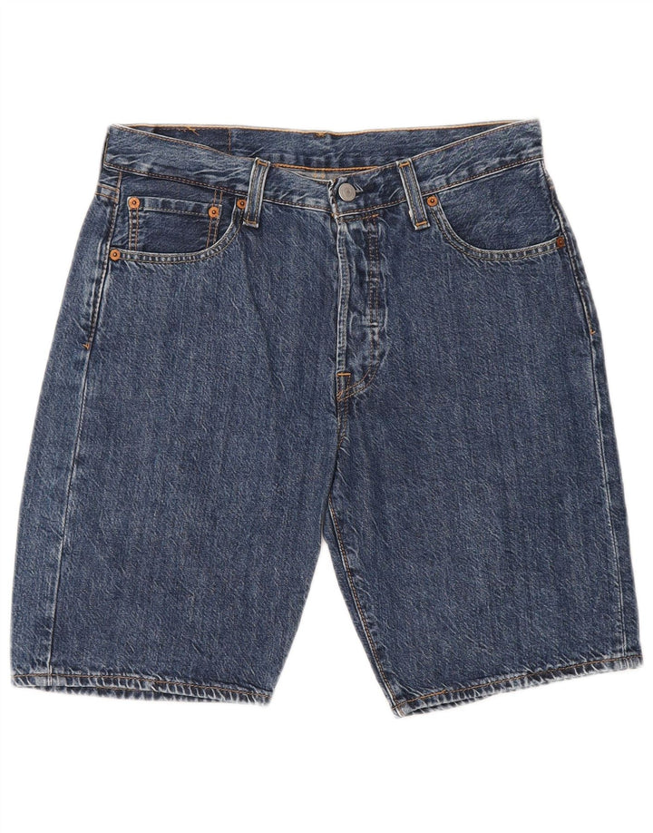 Shorts jeans masculino 501 da Levi's W30 algodão azul médio