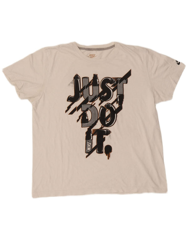 Camiseta Nike Masculina Slim Fit Graphic Top 2XL Branca