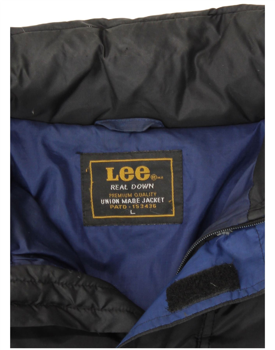Jaqueta acolchoada masculina Lee UK 40 grande poliéster preto