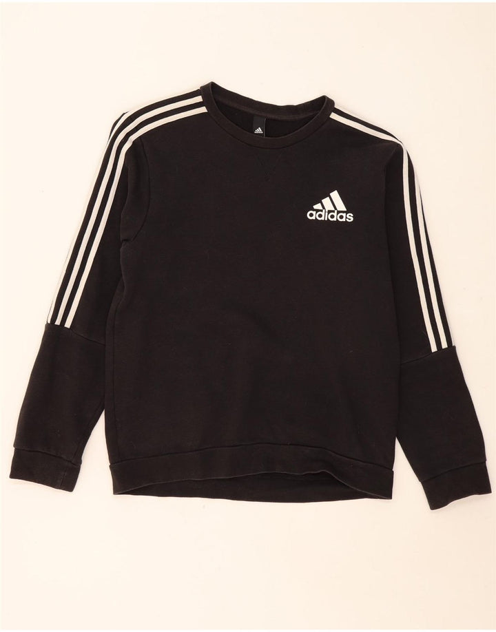 Adidas Mulher Suéter Jumper UK 16 Grande Preto