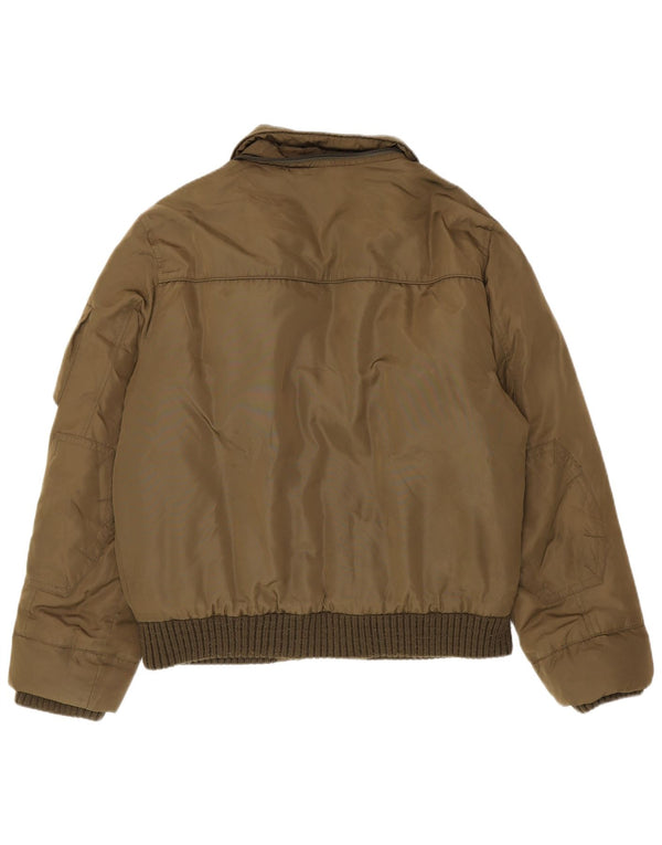 Jaqueta acolchoada masculina Tommy Hilfiger Reino Unido 40 grande nylon cáqui