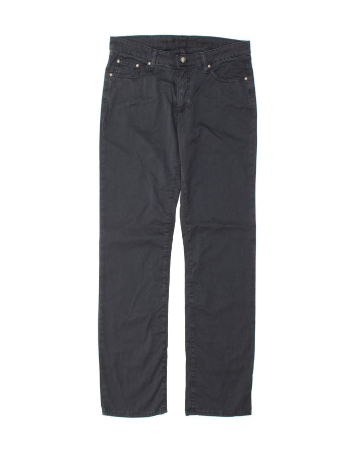 MARLBORO CLASSICS Womens Straight Casual Trousers W30 L32  Black Cotton Vintage Marlboro Classics and Second-Hand Marlboro Classics from Messina Hembry 