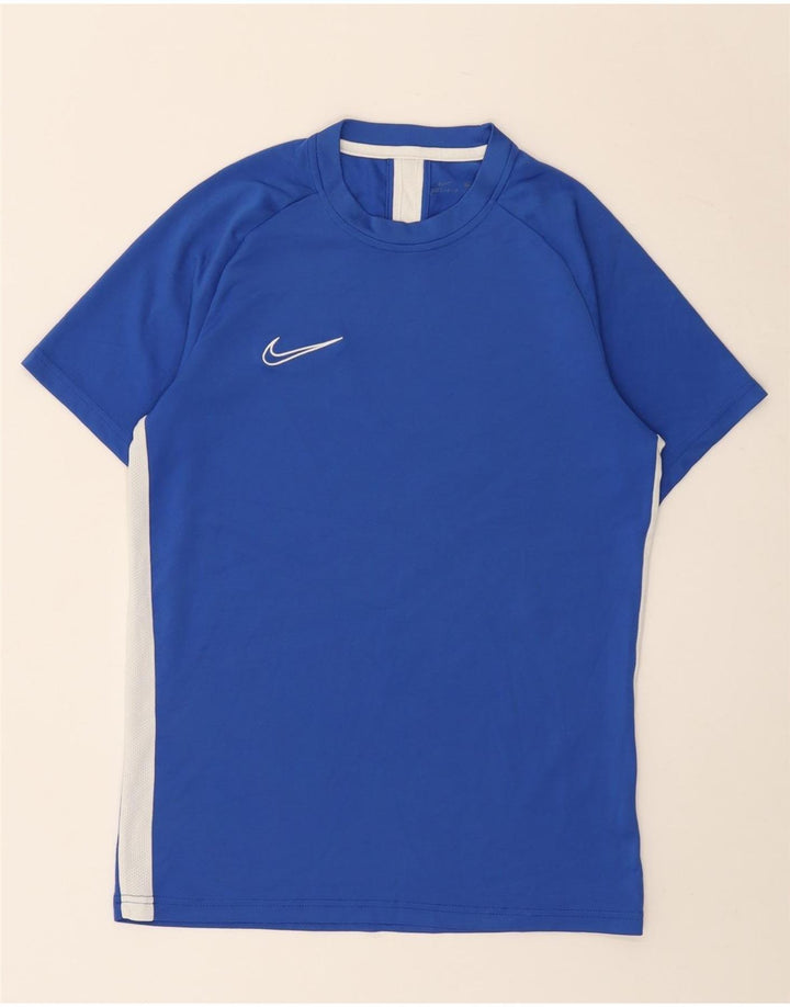 Camiseta masculina Nike Top médio azul colorblock