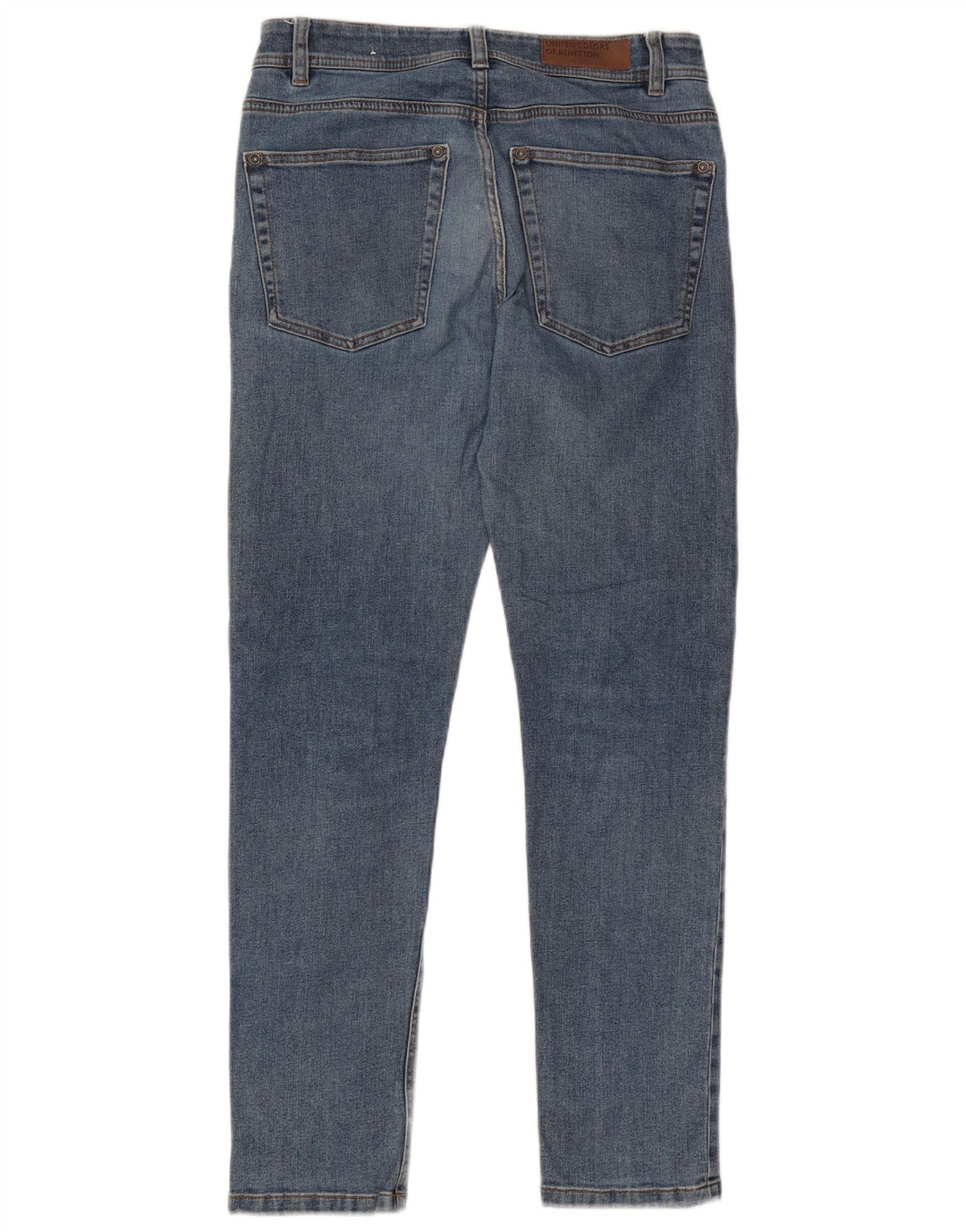 Benetton Jeans Slim Masculino W31 L30 Azul Algodão