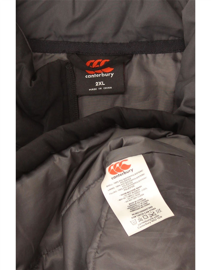 Colete acolchoado masculino Canterbury UK 44 2XL poliéster preto