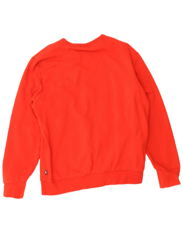 Puma Mens Graphic Moletom Jumper Grande Vermelho