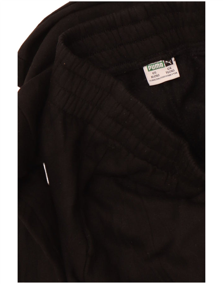 PUMA Girls Graphic Calças de treino joggers 15-16 anos XL preto