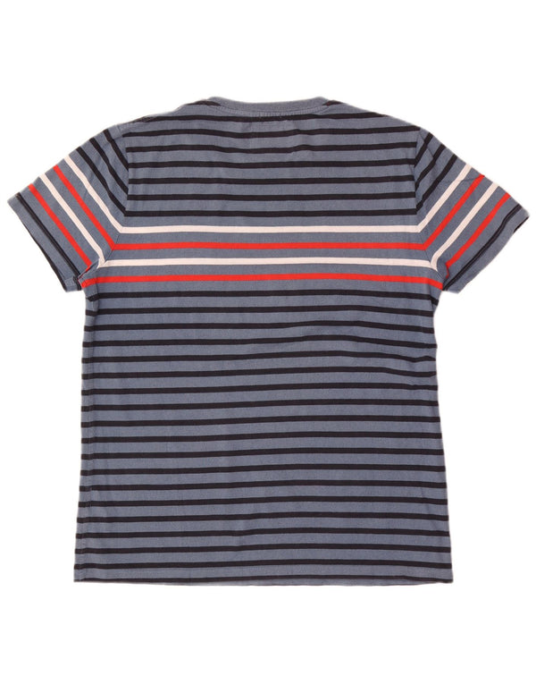 Camiseta masculina Superdry Top 2XL algodão listrado azul