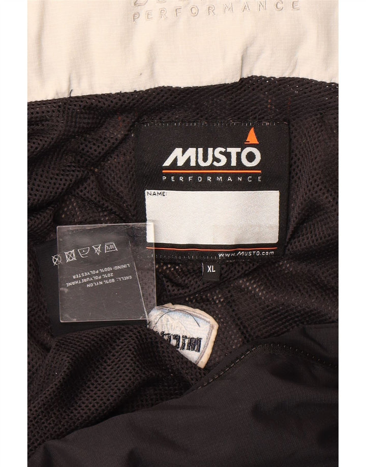 Jaqueta de chuva masculina Musto Reino Unido 42 XL preto nylon