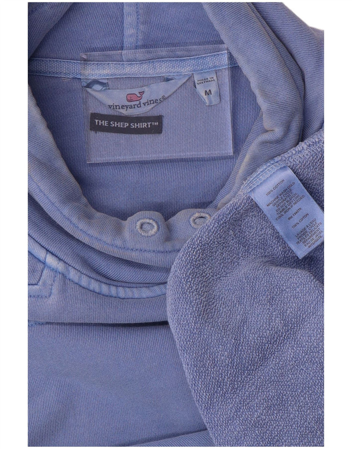Suéter feminino VINEYARD VINES UK 14 algodão azul médio