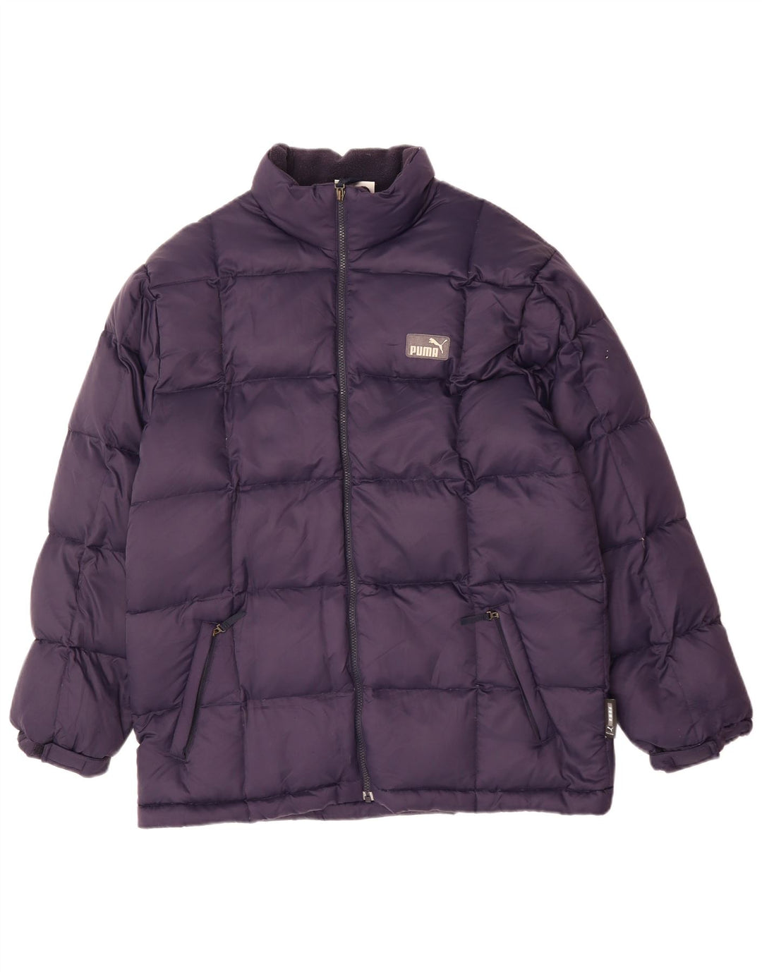 Jaqueta acolchoada masculina Puma UK 38 poliéster azul marinho médio