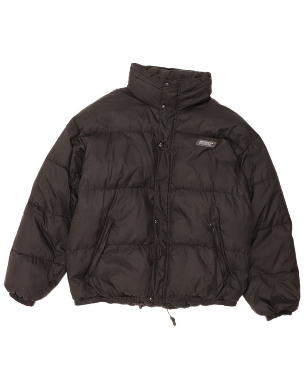 Jaqueta masculina acolchoada com capuz Lotto UK 42/44 XL preto nylon