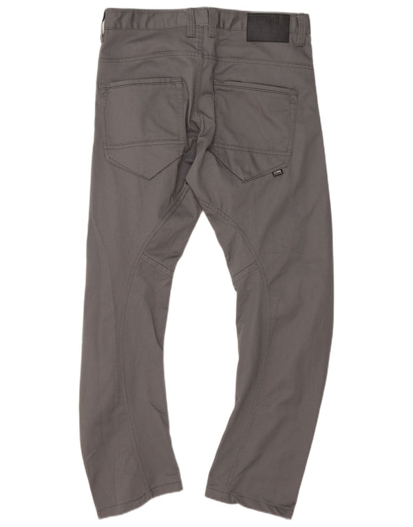 Calça casual masculina anti-ajuste Jack & Jones W34 L31 algodão cinza
