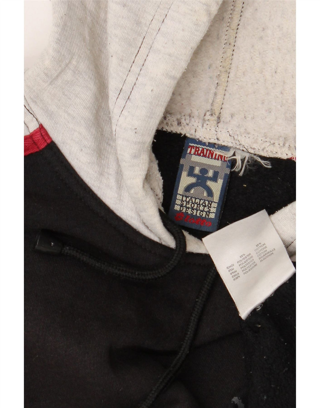 Lotto Mens Hoodie Jumper UK 38/40 Médio Preto Colorblock Poliéster