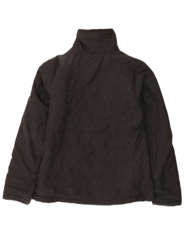 Jaqueta acolchoada reversível feminina The North Face UK 14 poliéster preto médio