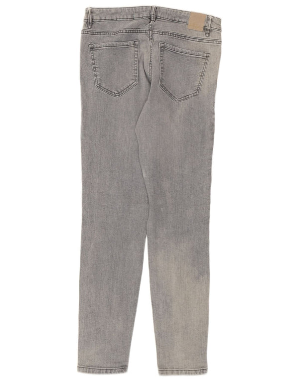 Zara Jeans Skinny Feminino UE 38 Pequeno W28 L28 Cinza