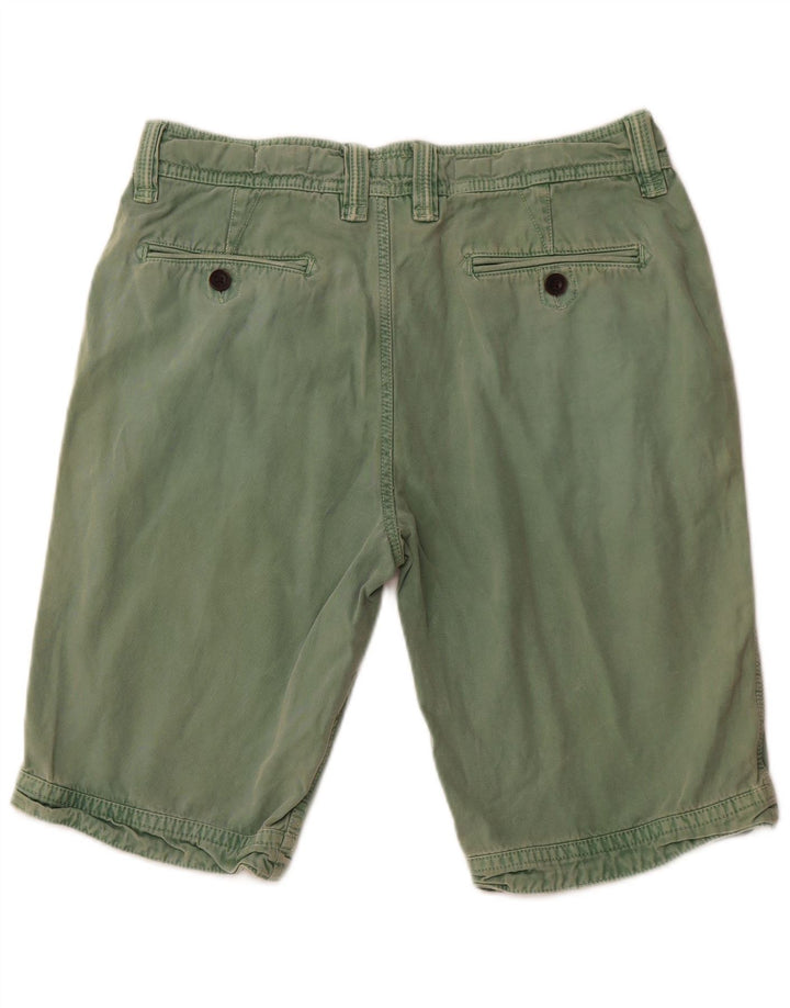 FAT FACE Mens Chino Shorts W34 Grande Algodão Verde