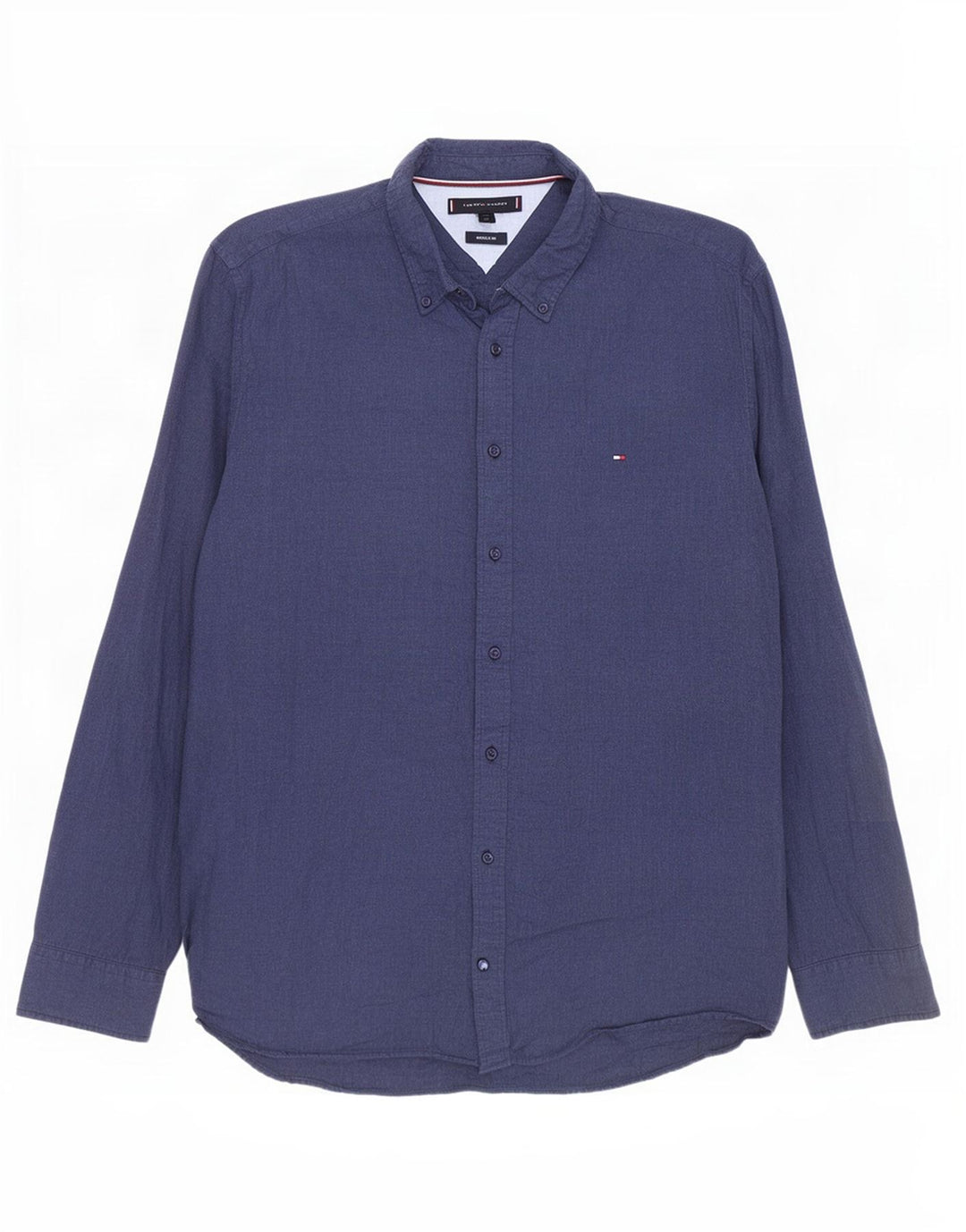 Camisa masculina Tommy Hilfiger Regular Fit XL azul marinho algodão