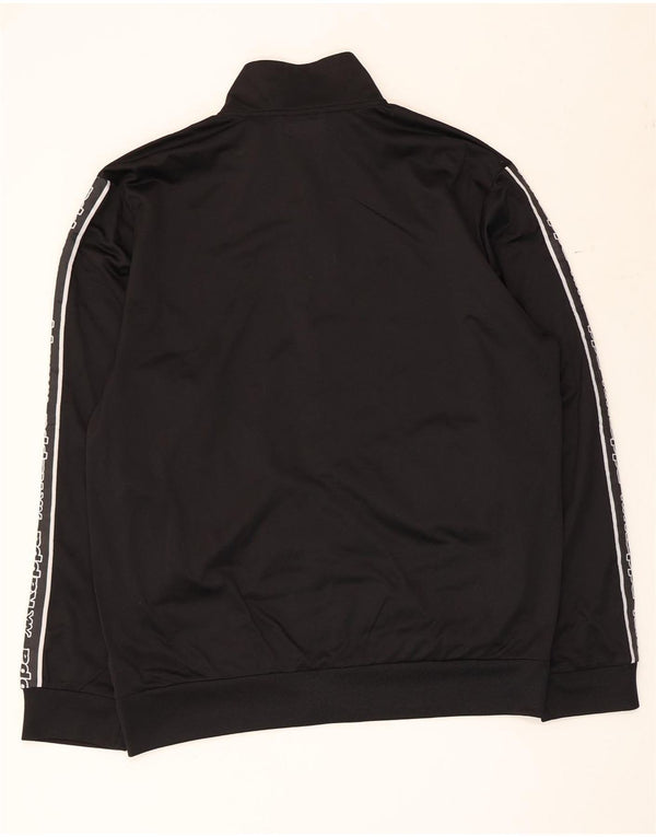 Kappa Mens Graphic Tracksuit Top Jaqueta XL Preto Poliéster