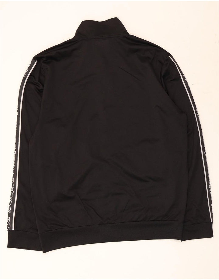 Kappa Mens Graphic Tracksuit Top Jaqueta XL Preto Poliéster