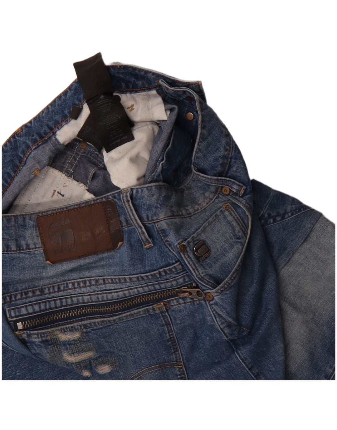 G-Star Masculino Banana Slim Jeans W33 L34 Azul Algodão