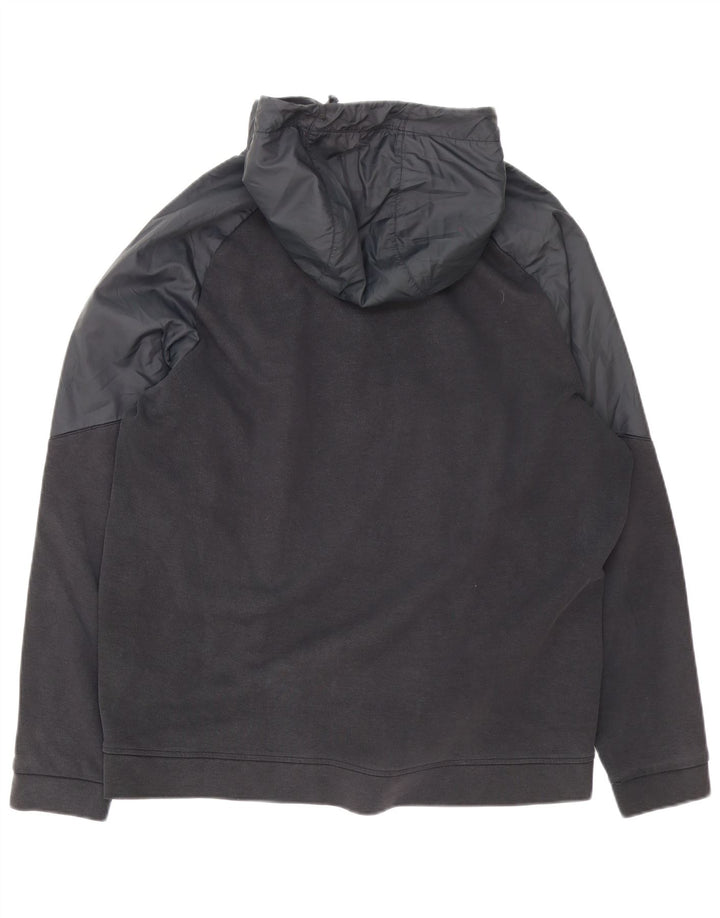Suéter Nike masculino com capuz e zíper 2XL algodão preto