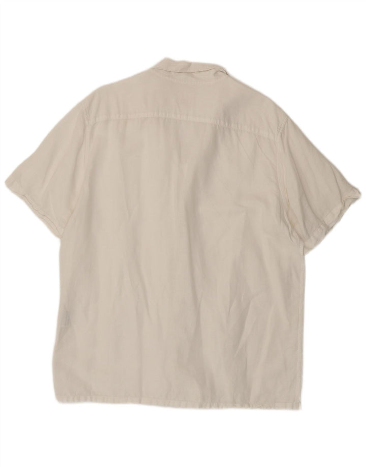 Camisa masculina de manga curta Levi's grande branca