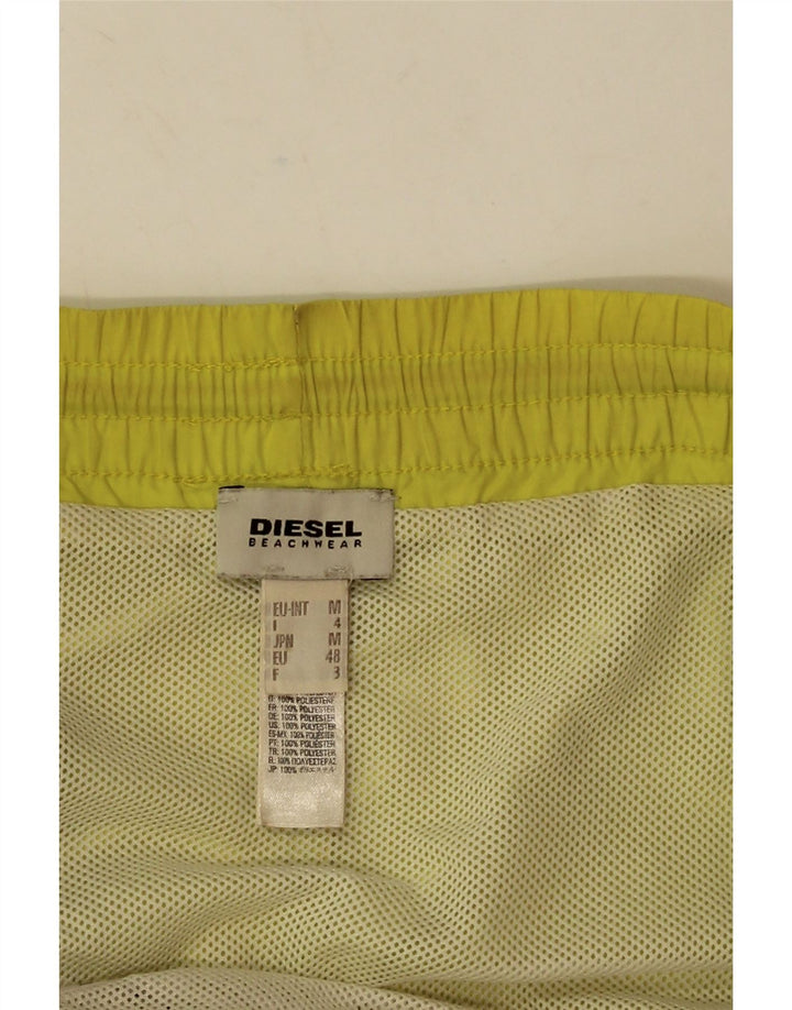 Shorts de natação feminino Diesel UK 14 poliéster verde médio
