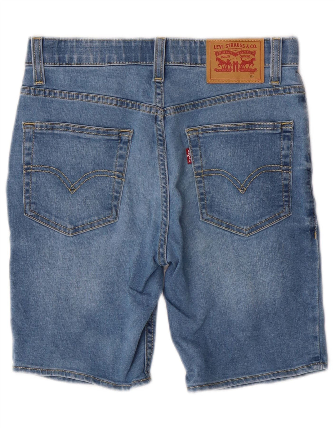 Shorts jeans Levi's Boys 11-12 anos W26 Azul