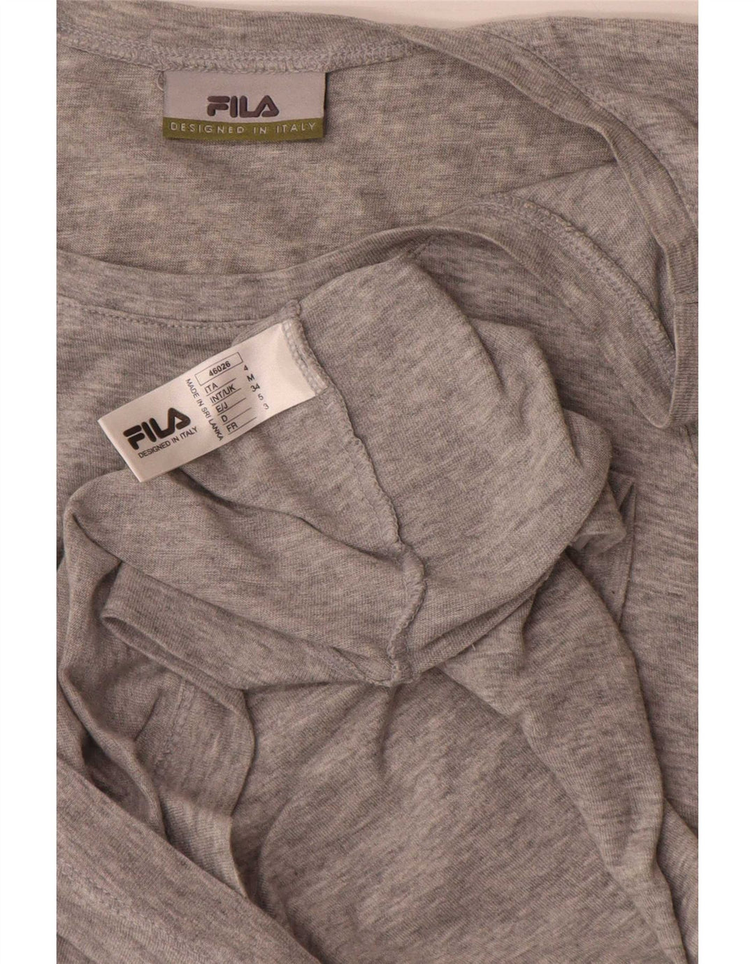Fila Colete masculino Top cinza médio algodão manchado