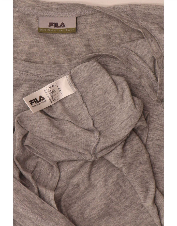 Fila Colete masculino Top cinza médio algodão manchado