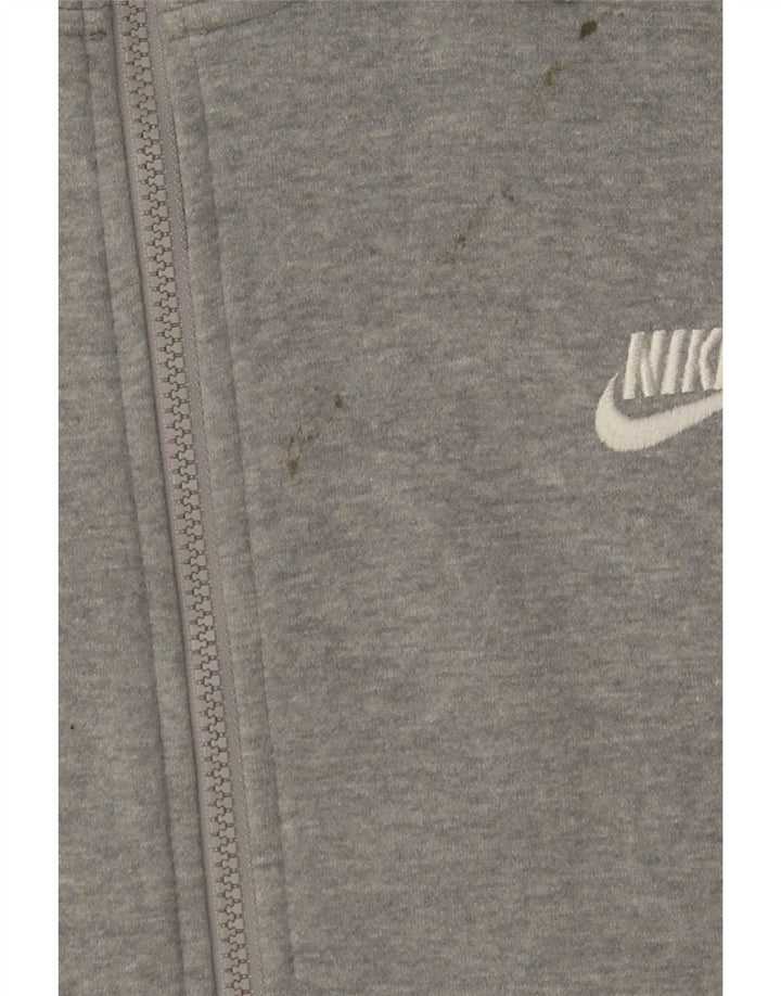 Suéter Nike masculino com capuz e zíper XL cinza algodão