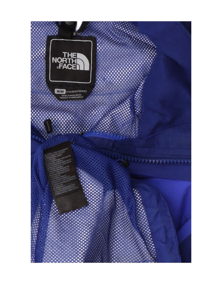 Jaqueta de chuva feminina com capuz The North Face UK 14 bloco colorido azul médio