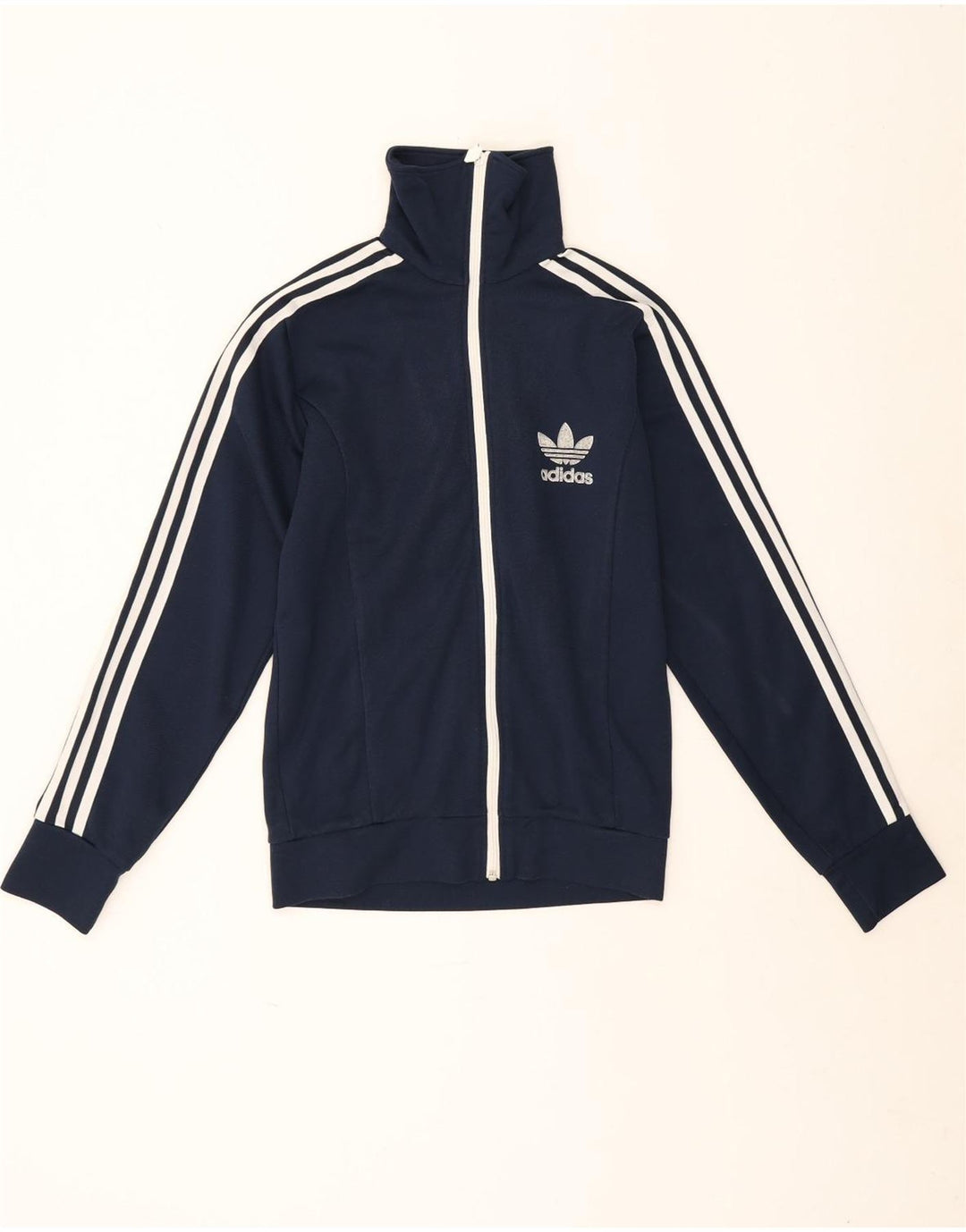 Jaqueta Adidas Mens Treino Top XS Azul Marinho Algodão