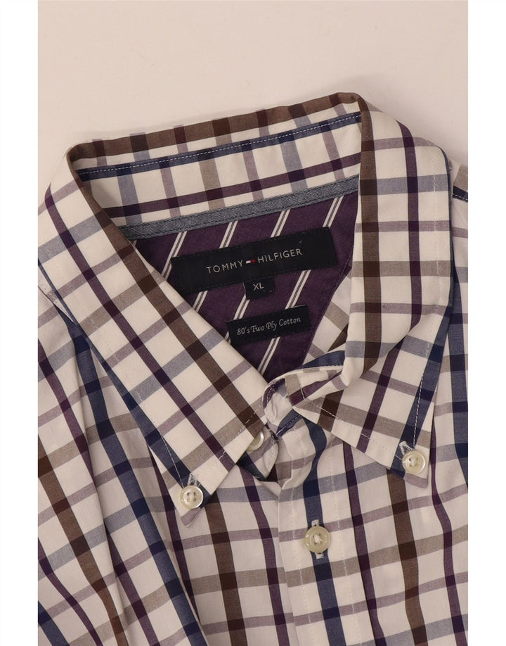 Camisa masculina Tommy Hilfiger XL algodão xadrez multicolorido