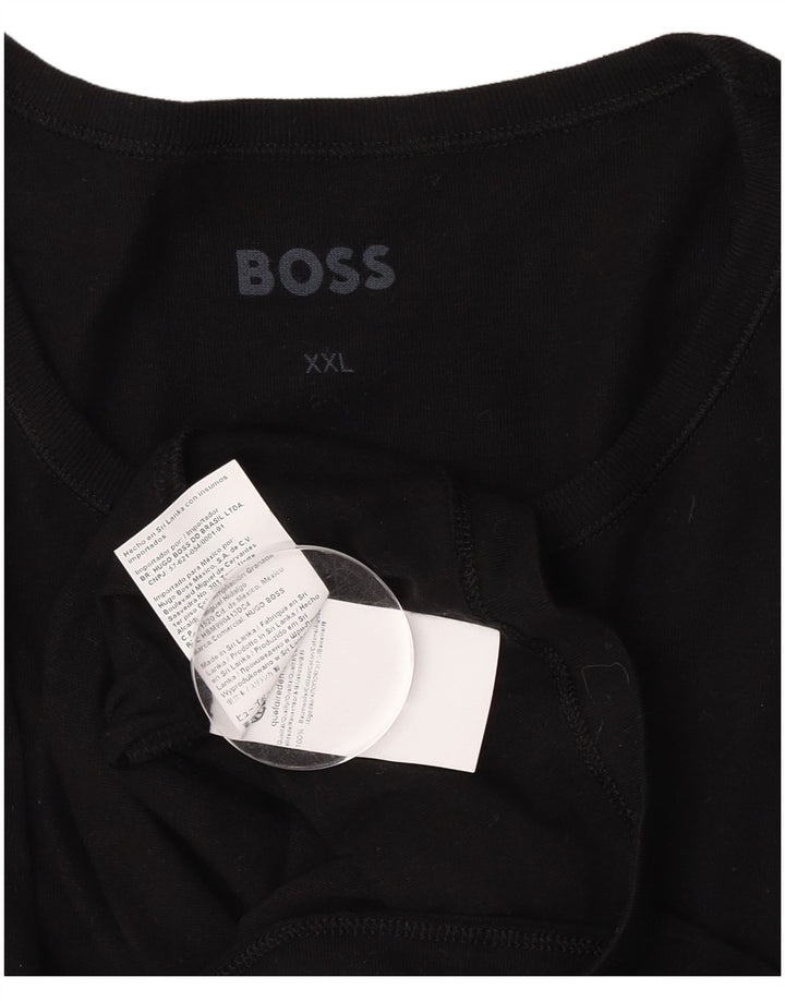 Camiseta masculina Hugo Boss Top 2XL algodão preto