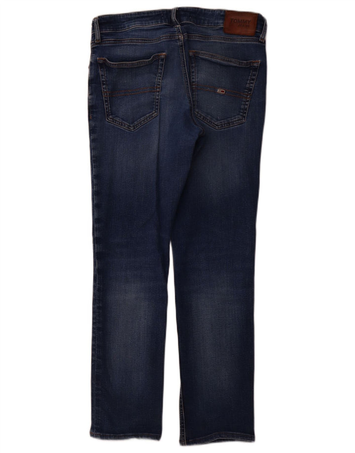 Jeans retos femininos TOMMY HILFIGER W32 L27 algodão azul