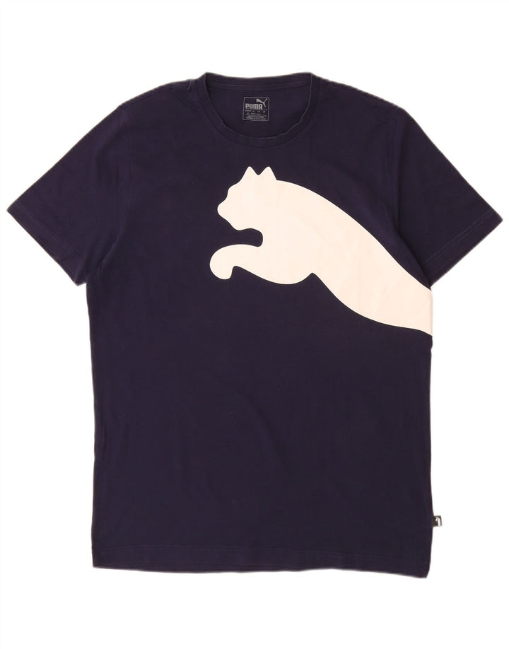 Puma Camiseta Masculina Graphic Top Grande Azul Marinho